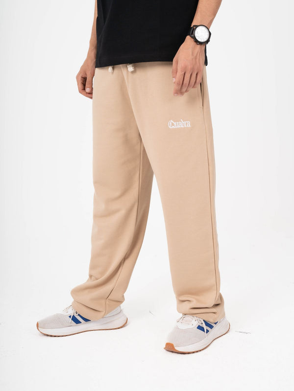 Line code pants in beige